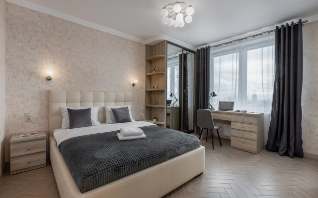 Tryokhkomnatnye s Vidom na Natsionalnuyu Biblioteku Apartments
