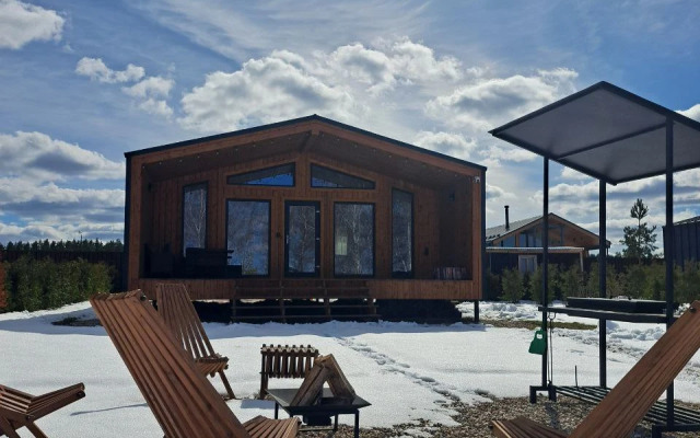 Частный дом для отдыха с гриль-мангалом, костровой и батутом