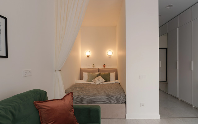 Апартаменты Дизайнерская студия в 3х станциях метро от Красной площади