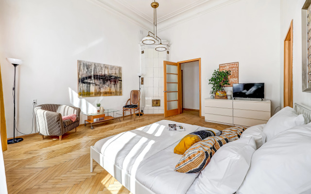 Апартаменты Просторная Скандиквартира в Сердце Города