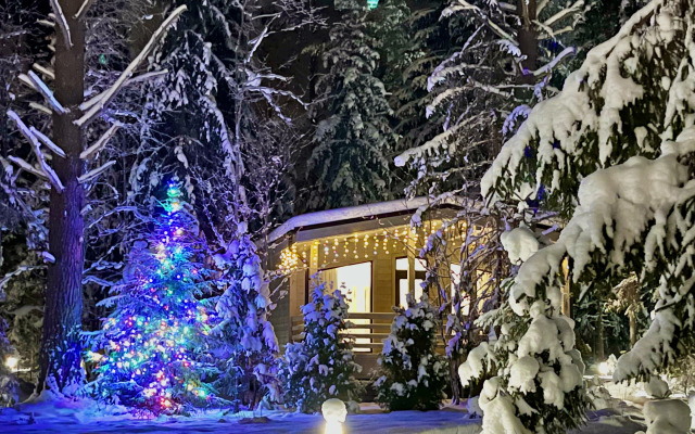 Лесной домик на берегу Озера Волго на Селигере - коттеджи Сосновый бор