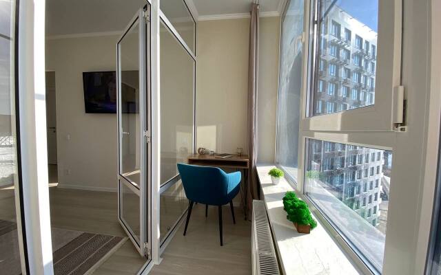 Квартира премиум Green FOX от дизайнера с видом на Волгу