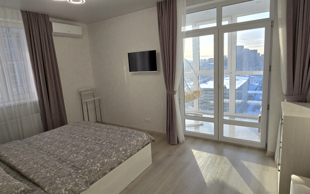 Апартаменты Видовые с парковкой около набережной и аквапарка Ривьера