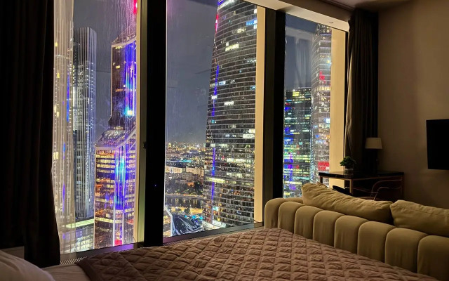 Sky Moscow City s shikarnim vidom na vse bashni Moskva city Apartments