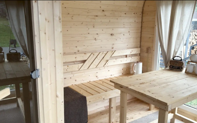 Частный дом A-frame Терракот из дерева 4х местный Ривер Хаус