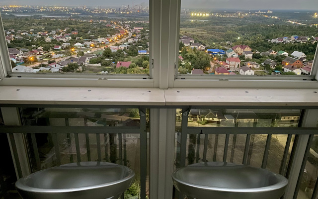 Квартира Потрясающий Вид на Город Новая и Уютная Евродвушка