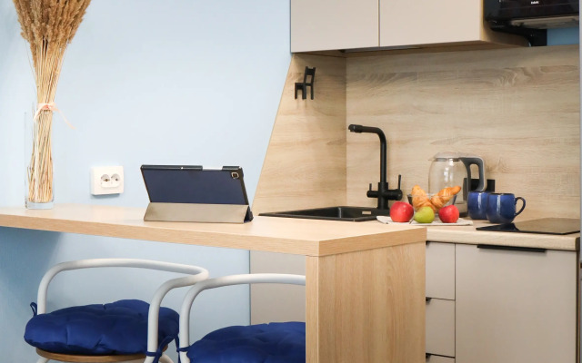 Апартаменты Уютная студия с панорамным окном