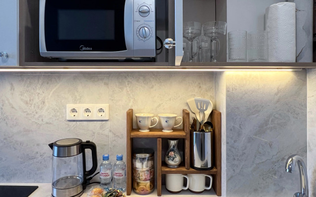 Квартира Эстетичная студия с панорамными окнами рядом с метро