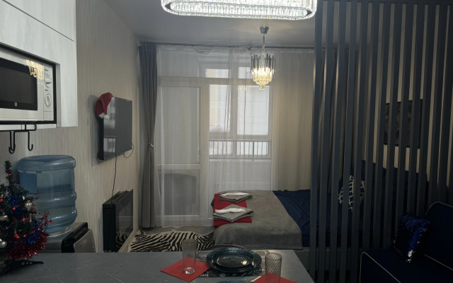 Квартира Студия с камином у парка