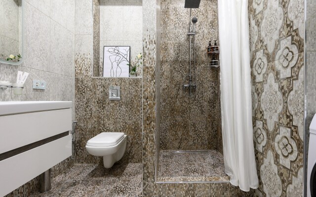 Uyutnaya s balkonom i vidom na gory. Kvatro 119 Apartments Flat