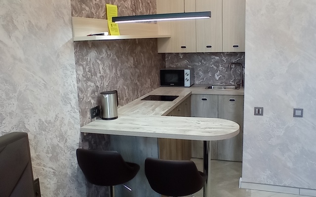 Квартира с красивой круглой подсветкой