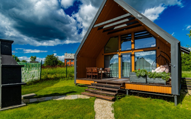 Частный Дом Барнхаус №5 с дровяной баней и горячим Чаном на 6 человек