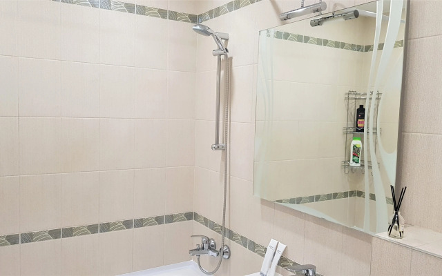 1-комн. апартаменты в ЖК "Новин" с большой кроватью