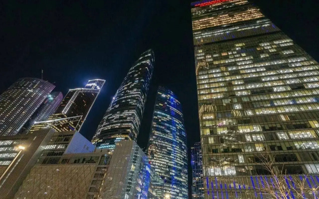 Sky City Moscow Luchshiy Zakatniy Vid na 43etaghe v Moskva City Apartments
