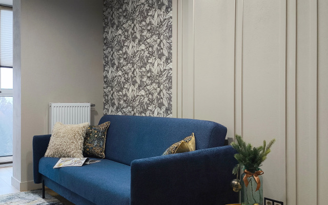 Апартаменты Новые уютные Клен в доме бизнес-класса с охраной