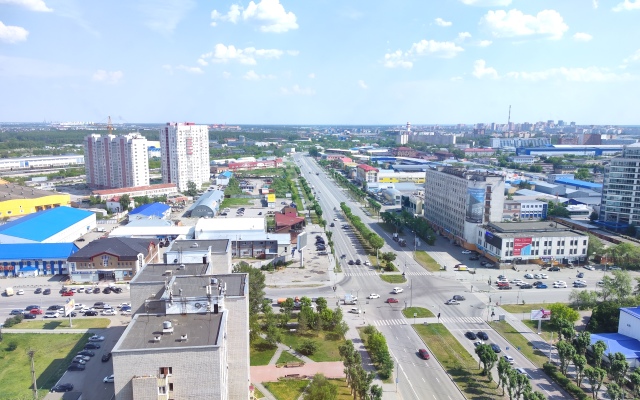 Panda Home v Serdtse Sibiri s vidom na gorod s vysoty Apartments