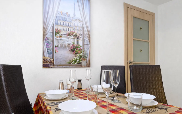 1-комн. апартаменты в ЖК "Новин" с большой кроватью