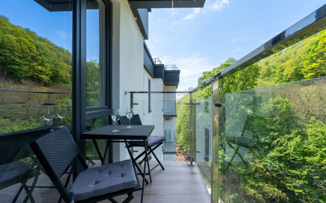 Апартаменты 15 Студия с бассейном и видом на горы