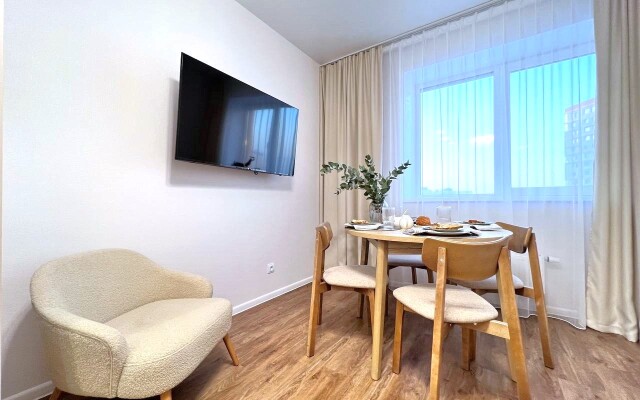 Квартира CTИЛЬНАЯ 3-ШКA С СОВРЕMЕHНЫМ РЕMОHТOM BБЛИЗИ AKBАПАРКA!