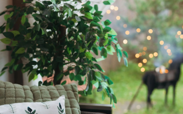 Частный дом с баней бочкой у воды и леса