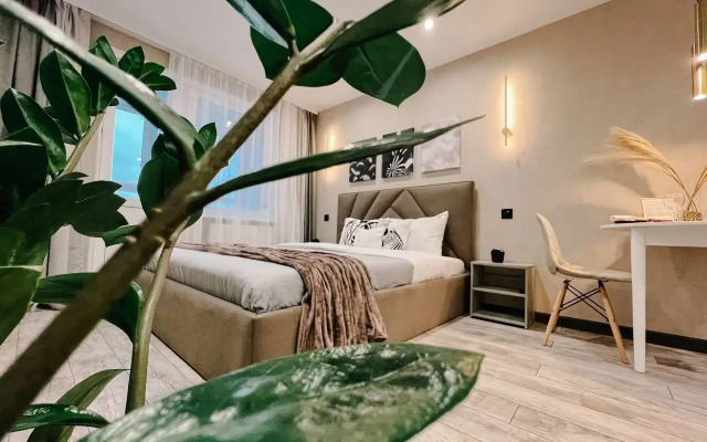 Квартира Уютная Студия с Видом на Реку