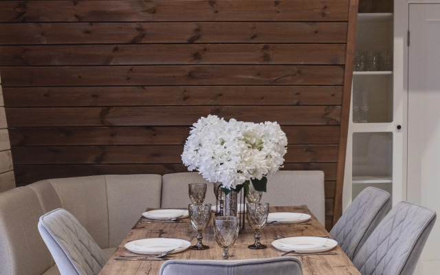 Частный дом С баней и террасой