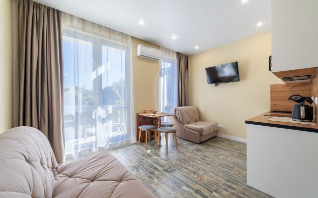 Dizaynerskaya studiya na zakrytoy territorii ryadom s basseynom Flat