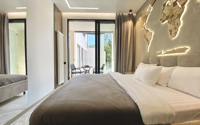 Апартаменты в отеле с подогреваемым бассейном