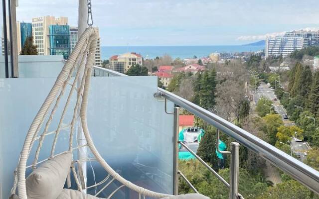 Luks Krasiveyshiy v ZhK "Barselona Park" s Bol'shim Balkonom i Vidom na More Apartment