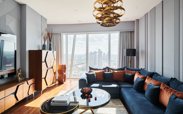 GM Apartments Shikarnaya Dvushka v Moskva Siti v Bashne Oko Flat
