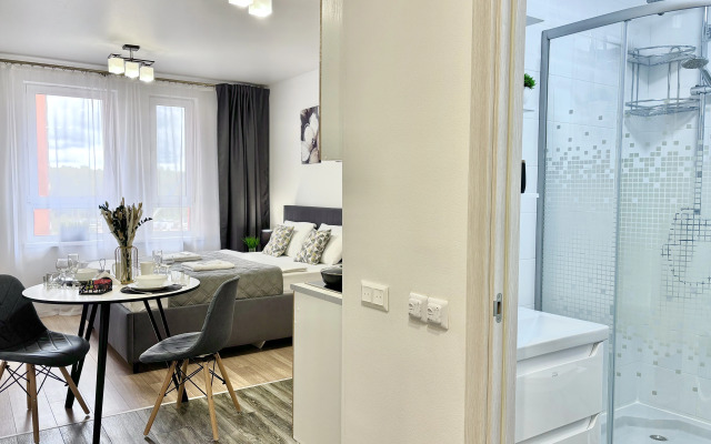 Квартира Комфортная Новая Студия с Мягкой Кроватью