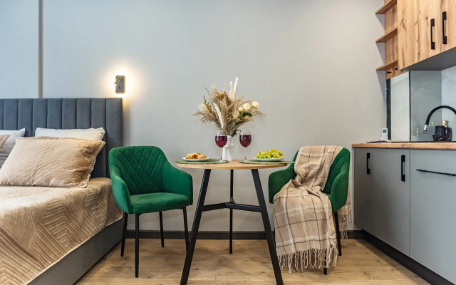 Квартира Студия Малахит в доме бизнес-класса рядом с ЦГБ