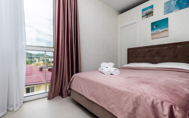 Abri Luxe v Sochi s vidom na more v ZHK Oktyabr'skij na Mamajke Apartments