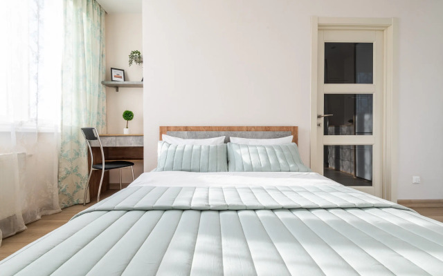 Квартира на сутки Маяк Минск Метро 5 мин Wi-Fi Кондиционер Кухня объединена с жилой зоной Отдельная спальня Отчётные документы