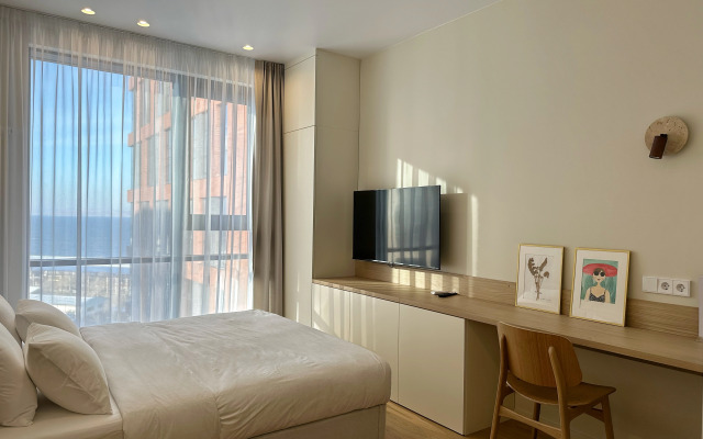 Апартаменты Уютная студия с видом на море центр