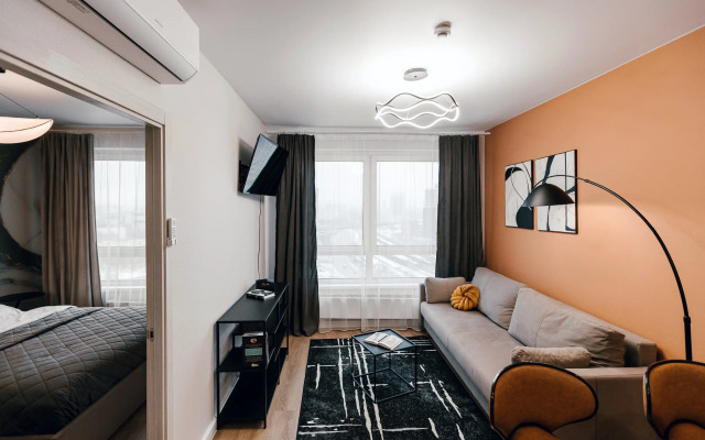 Апартаменты евродвушка с видом на Москва-Сити