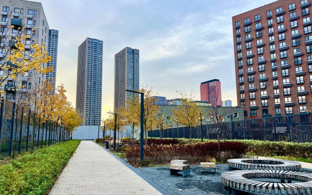 Апартаменты Двухкомнатные на высоком этаже с видом на город