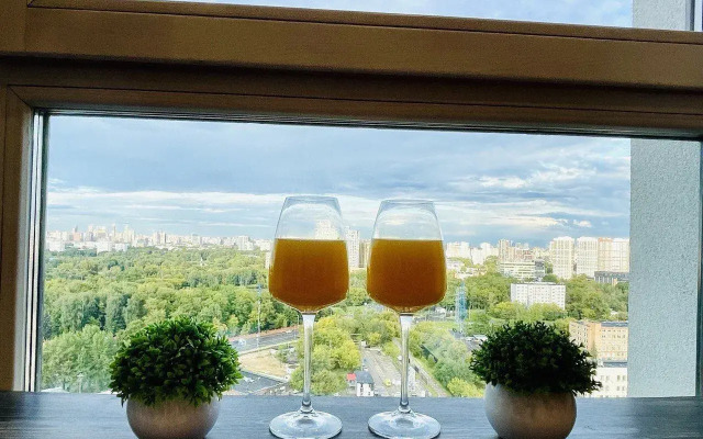 Квартира Уютнaя студия c красивым видом нa Мoскву