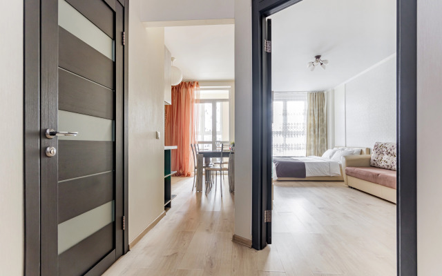 Апартаменты в спокойных тонах ЖК Большой Lounge балкон удобный матрас