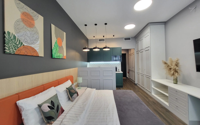 Апартаменты Студия с Частичным Видом на Реку