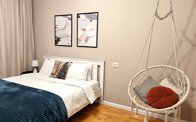 Квартира Солнечная Двухкомнатная с Видом на Город