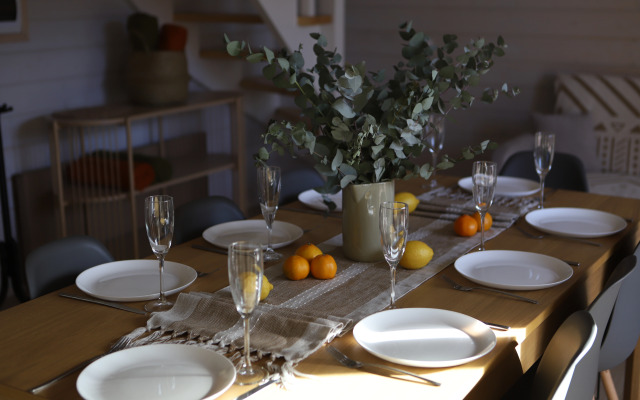 Частный дом Двухэтажный барнхаус с видом на горы