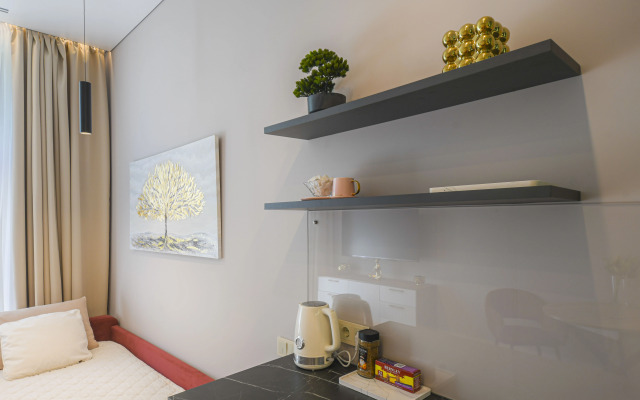 Svetlye v tsentre goroda okolo metro Kurskaya Apartments