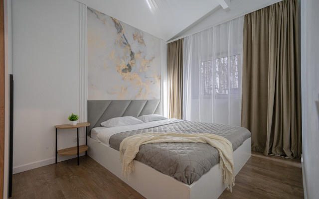 Частный дом Вилла Лаванда с камином у озера