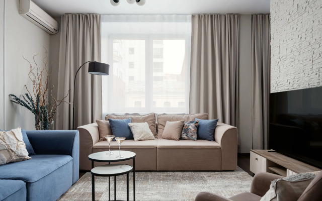Квартира GM Apartments Светлая и стильная квартира у Маяковской