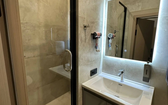 Kvartira studia s vidom na more, 25 m², 2 krovati