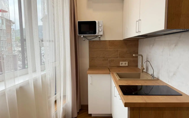 Апартаменты для четверых с террасой 3 минуты до моря