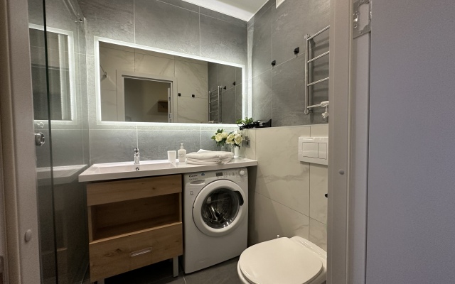 V novom otele biznes-klassa metro Avtovo Apartments 1