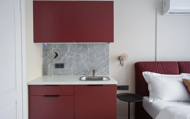 Апартаменты Pavlov Бордовая