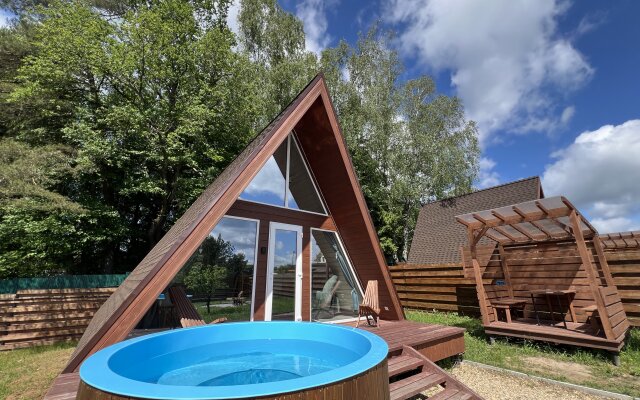 Глэмпинг Домики A-frame С Чаном или Купелью-Фурако